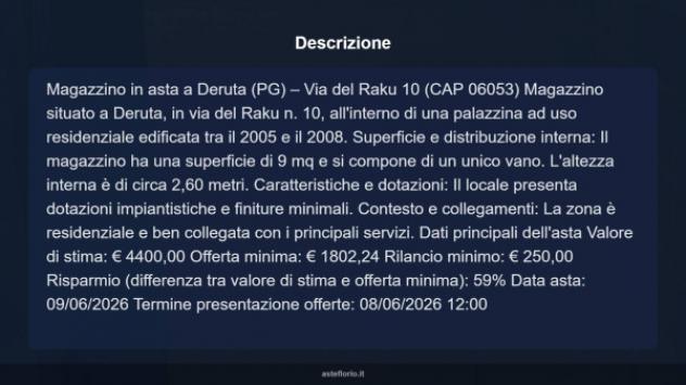 Immobile in asta di 9 m² in vendita a Deruta - Foto 4