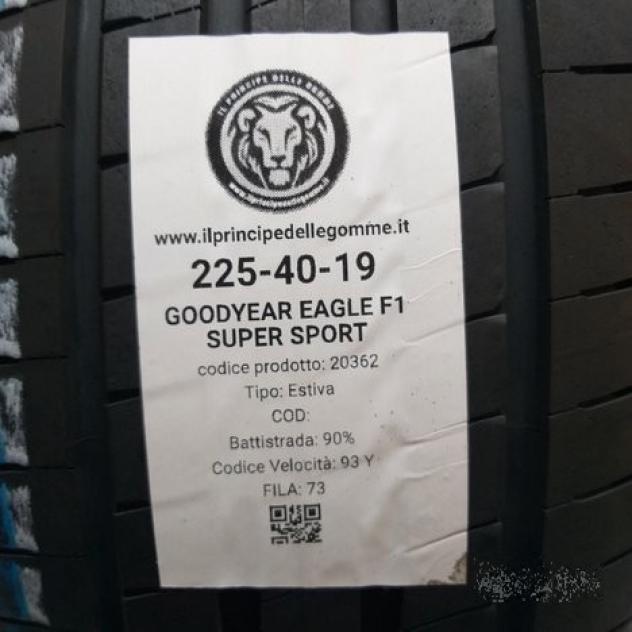 2 GOMME 225 40 19 GOODYEAR A20362 - Foto 2