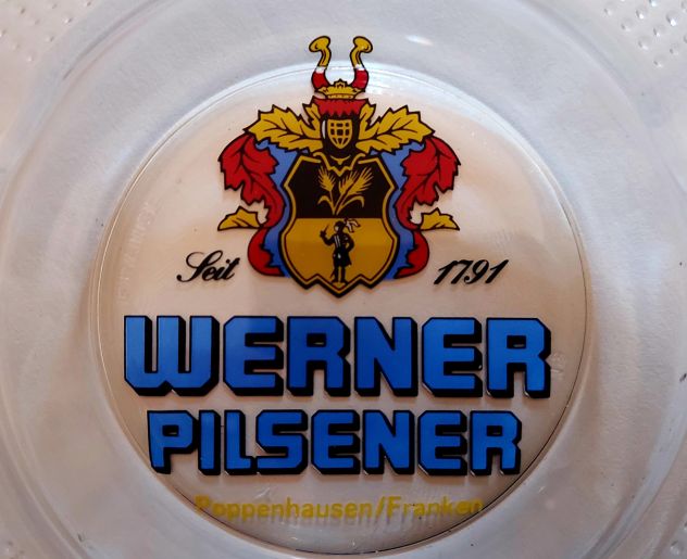 Portacenere Werner Pilsener Poppenhausen/Franken oggetto pubblicitario anni '80 - Foto 4