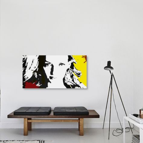 Quadro Kill Bill dipinto a mano pop art