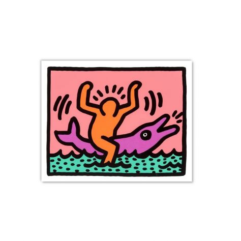 Quadro Pop Art dipinto a mano di Keith Haring. - Foto 2