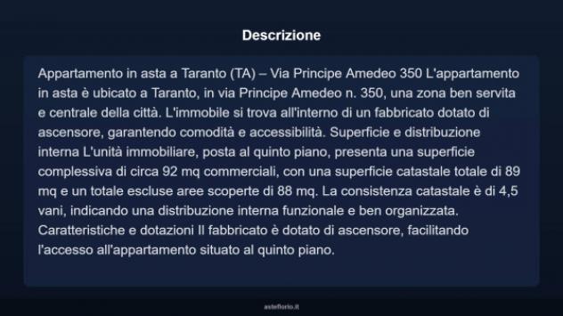 Immobile in asta di 92 m² in vendita a Taranto - Foto 5