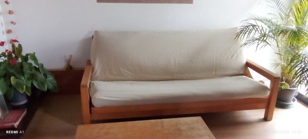 Divano Letto di 200 cm x 140 cm in legno di faggio naturale ON FUTON - Foto 7
