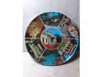 SOUVENIR - PIATTO DA PARETE DI MONTECATINI TERME ANNI 60/70 IN MELAMINA