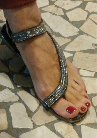 INFRADITO NERO CON STRASS - Foto 7