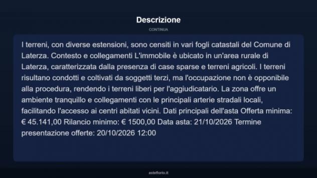 Immobile in asta di 21391 m² in vendita a Laterza - Foto 9