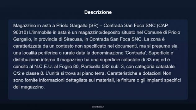 Immobile in asta di 33 m² in vendita a Priolo Gargallo - Foto 4