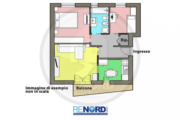 RIF. VIL3050 - S.COLOMBANO AL LAMBRO - Appartamento ristrutturato di tre locali, servizi, balcone e cantina. - Foto 2
