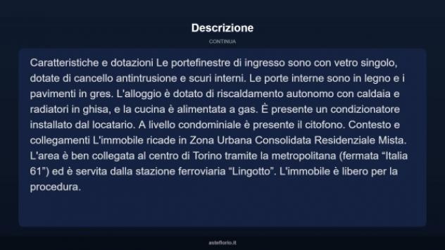 Immobile in asta di 37 m² con più di 5 locali in vendita a Torino - Foto 6