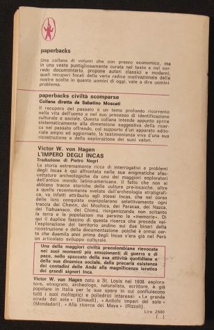 L'impero degli Incas di V. von Hagen. - Foto 2