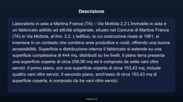 Immobile in asta di 444 m² in vendita a Martina Franca - Foto 3