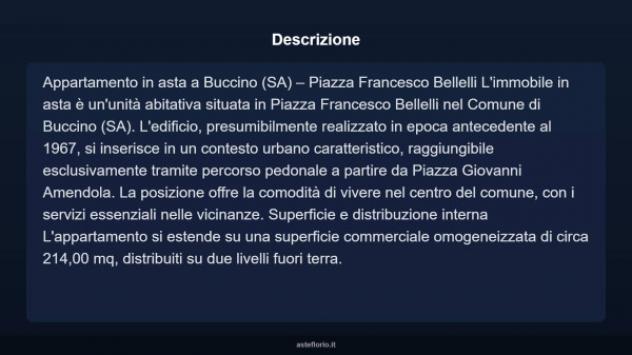 Immobile in asta di 214 m² con più di 5 locali in vendita a Buccino - Foto 4