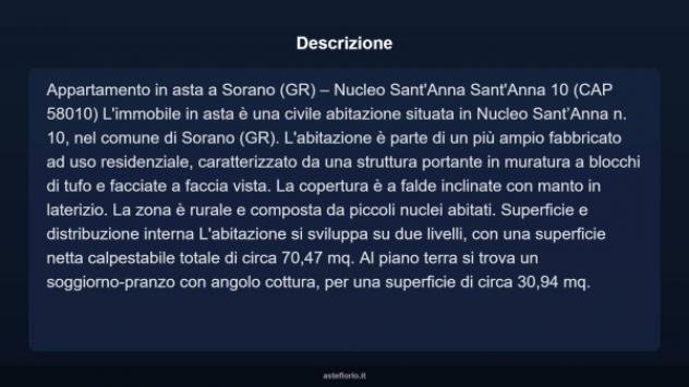 Immobile in asta di 70 m² in vendita a Sorano - Foto 3