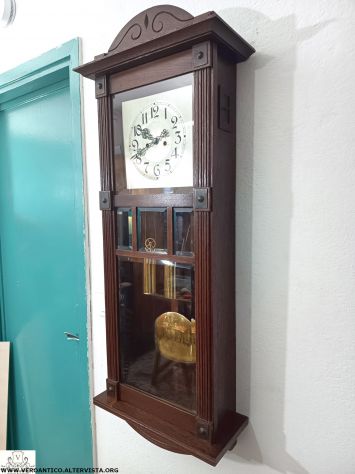 176305 Antico orologio a pendolo Vienna - Foto 4