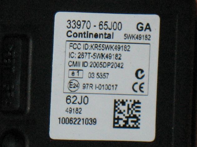 0261S04535 KIT ECU SUZUKI SX4 1.6 ME17.9.51 3392055L10 3677055L01 3717179J22 - Foto 5
