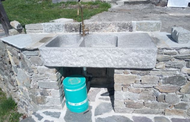 lavello lavandino in pietra granito 120 cm - Foto 10