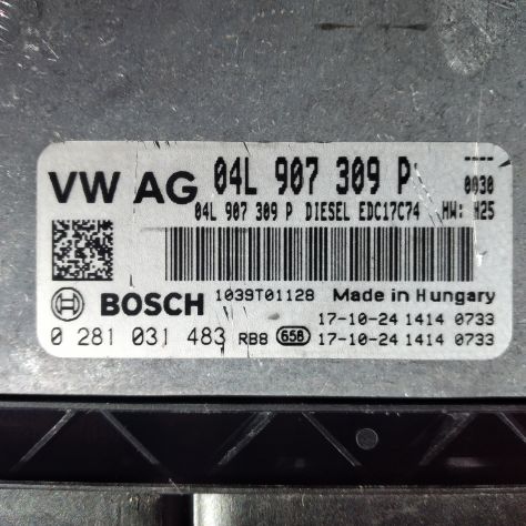 CENTRALINA MOTORE ECU BOSCH VOLKSWAGEN TOURAN (5T1) 1.6 TDI 16V 110CV 0281031483 - Foto 7