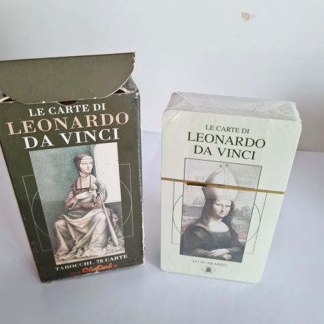 Le carte di Leonardo da Vinci mazzo di carte divinatorie  da collezione vintage - Foto 2