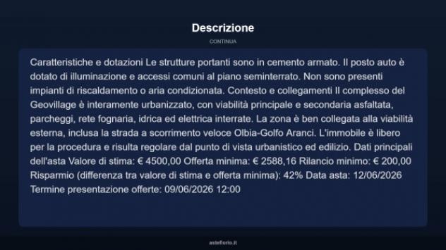 Immobile in asta di 12 m² in vendita a Olbia - Foto 5