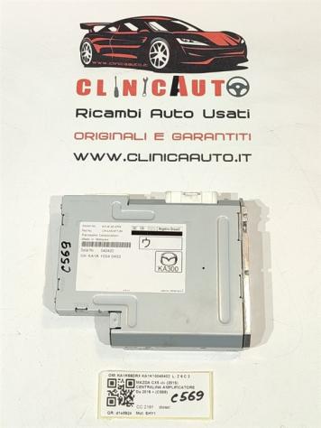 AMPLIFICATORE AUTORADIO MAZDA CX-5 Serie KA1K66DRX KA1K10040402 SH (1216)