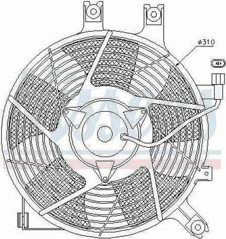 Ventola Radiatore Mitsubishi Pajero 2.5 TD MR513487