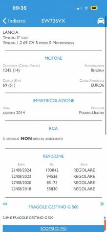 LANCIA Ypsilon 1.2 69 CV 5 porte S&S S Momodesign rif. 23647560 - Foto 10
