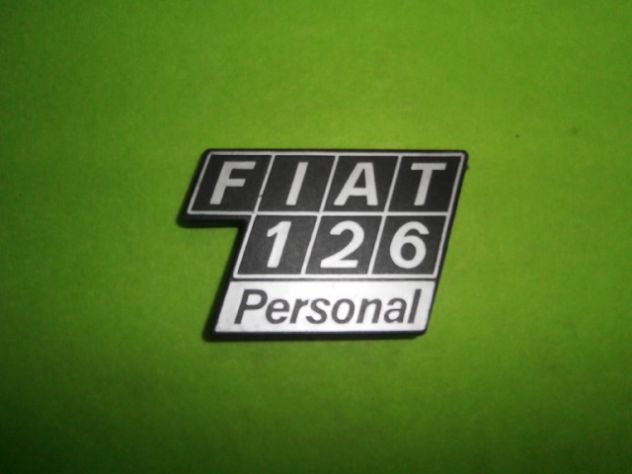 Scritta cofano motore Fiat 126 personal logo targhetta NUOVA - Foto 6