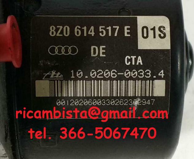 Pompa ABS Audi A2 8Z0614517E 10020600334 - Foto 2