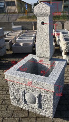 Grande fontana in pietra granito - Foto 2