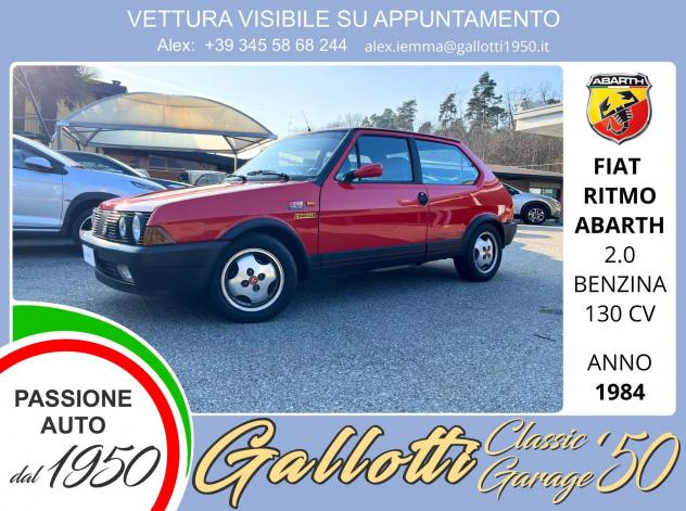 FIAT Ritmo Fiat RITMO ABARTH 2.0 benzina 130cv