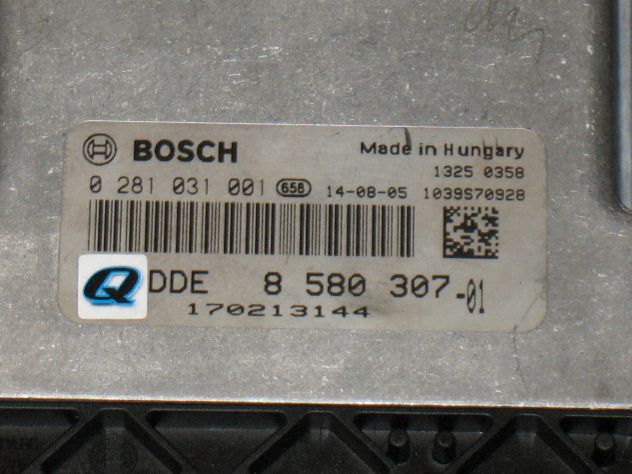 0281031001 ECU BMW X3 X1 EDC17C50-3.13 DDE8580307 8580307 1039S70928 - Foto 2