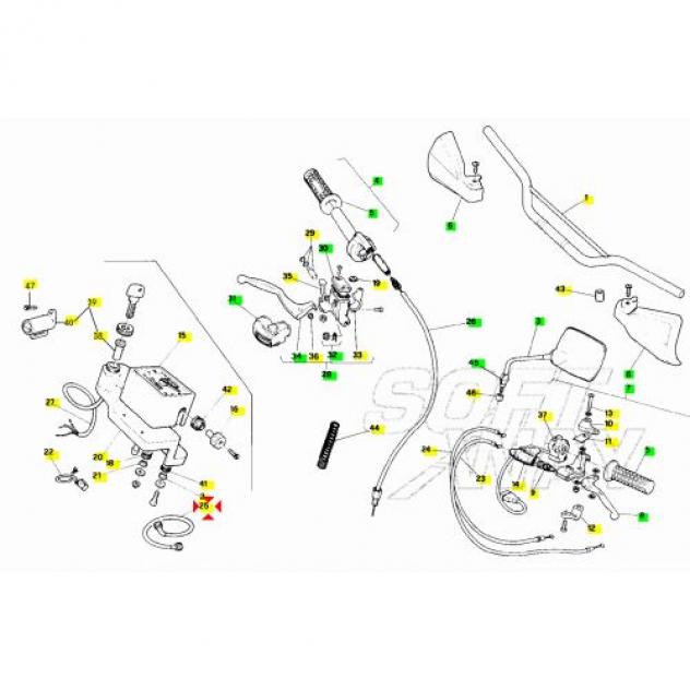 Trasmissione contachilometri Aprilia RX 125 - AP8114187 - Foto 3