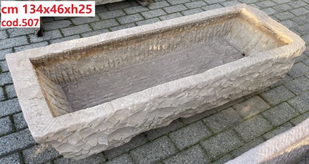 Antica vasca lavello fontana fioriera in pietra - Foto 7