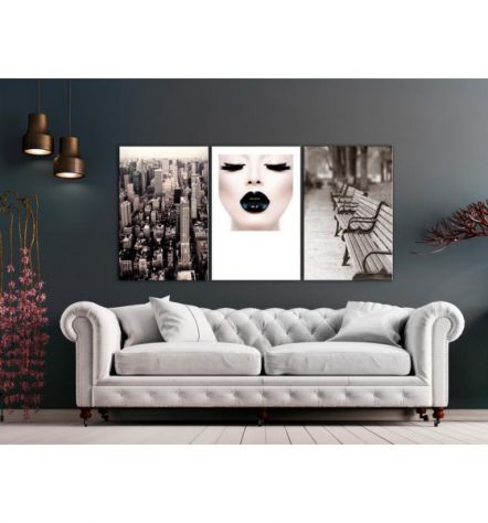 Quadro Baci Da New York Cm.120x60 ARREDALACASA - Foto 2