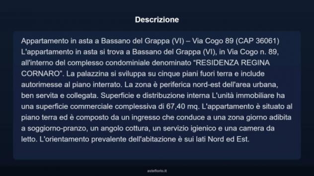 Immobile in asta di 67 m², box auto in vendita a Bassano del Grappa - Foto 17