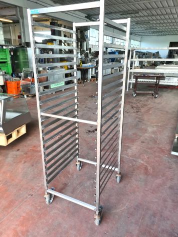 portateglie inox carrellato per gastronorm usato - Foto 3
