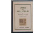 ANTOLOGIA DELLA CRITICA LETTERARIA