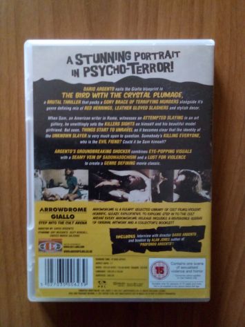 Lotto DVD IMPORT - Dario Argento - Profondo Rosso - Tenebre + altri - Foto 8