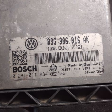 CENTRALINA BOSCH 0281011884 SEAT LEON CENTRALINA MOTORE SEAT 0281011884 03G906 - Foto 4