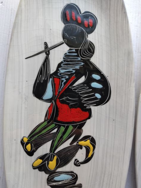 Ceramiche da appendere alla parete anni 50/60 di 37 cm - Foto 7