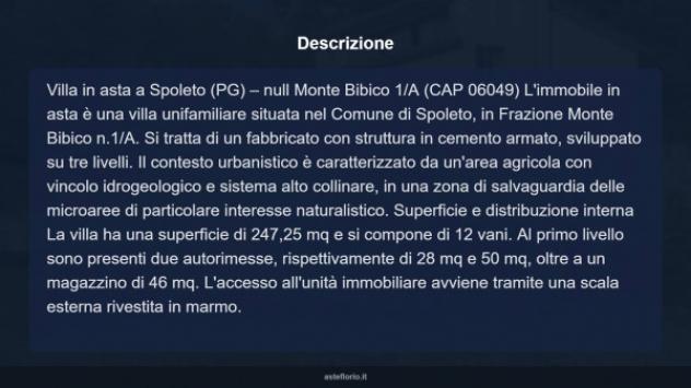 Immobile in asta di 247 m² con più di 5 locali e box auto doppio in vendita a Spoleto - Foto 16