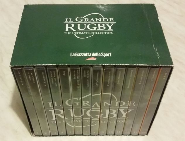 BOX COFANETTO 14 DVD IL GRANDE RUGBY THE ULTIMATE COLLECTION