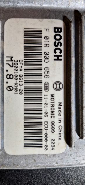 VEM CENTRALINA MOTORE BOSCH F 01R 00D 656 - Foto 2