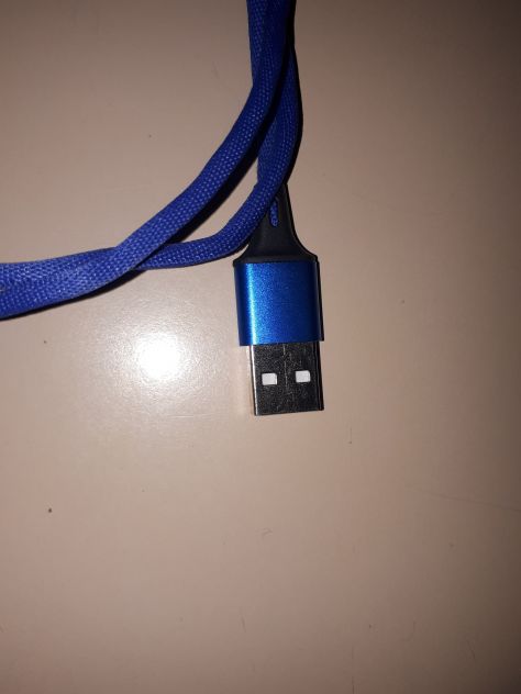 Cavo USB Iphone Blu Intrecciato - Foto 3