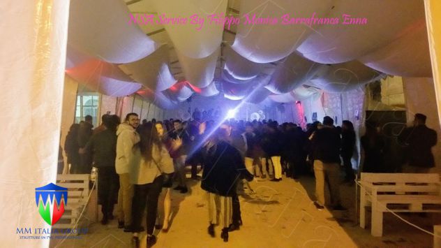 Tendoni per eventi Pubblici Gazebo  7 x 15 x 3,3 mt. pvc ignifugo 550 a Pontida - Foto 4