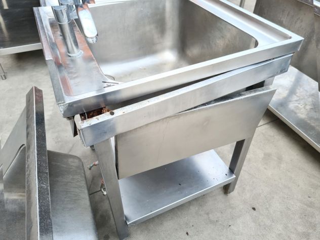 lavello inox per lavaggio piatti usato - Foto 3