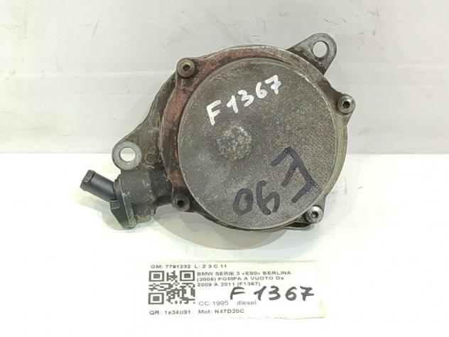POMPA A VUOTO BMW Serie 3 E90 Berlina 7791232 N47D20C diesel 1995 (0508) - Foto 2
