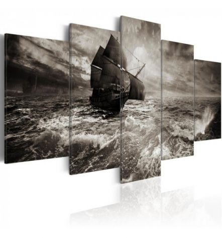 Quadro Col Veliero In Tempesta - ARREDALACASA
