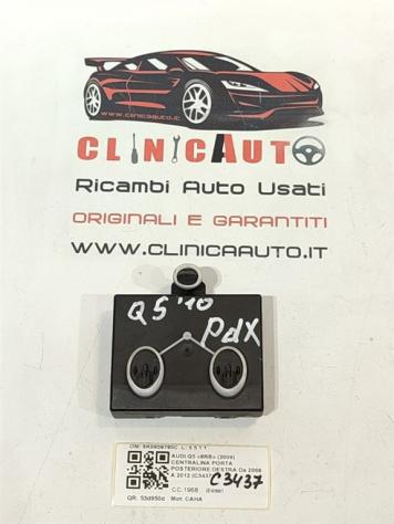 CENTRALINA PORTA POSTERIORE DX AUDI Q5 Serie (8RB) 8K0959795C CAHA (0812) - Foto 3