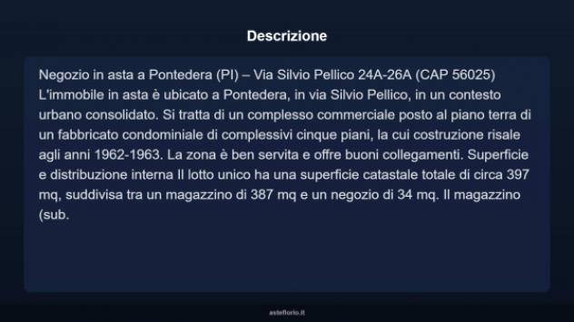Immobile in asta di 397 m² in vendita a Pontedera - Foto 6